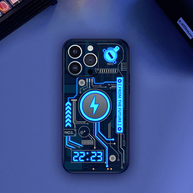 Futuristic Technology Mechanical Circuit Call Flash Phone Case